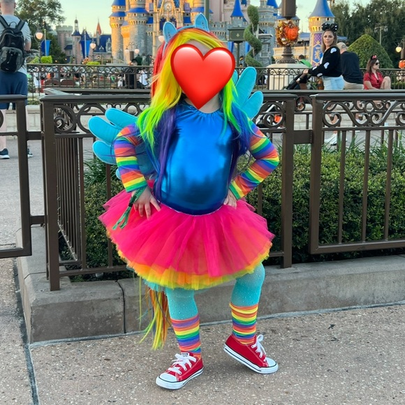 Toddler Rainbow Dash Costume - Picture 1 of 15
